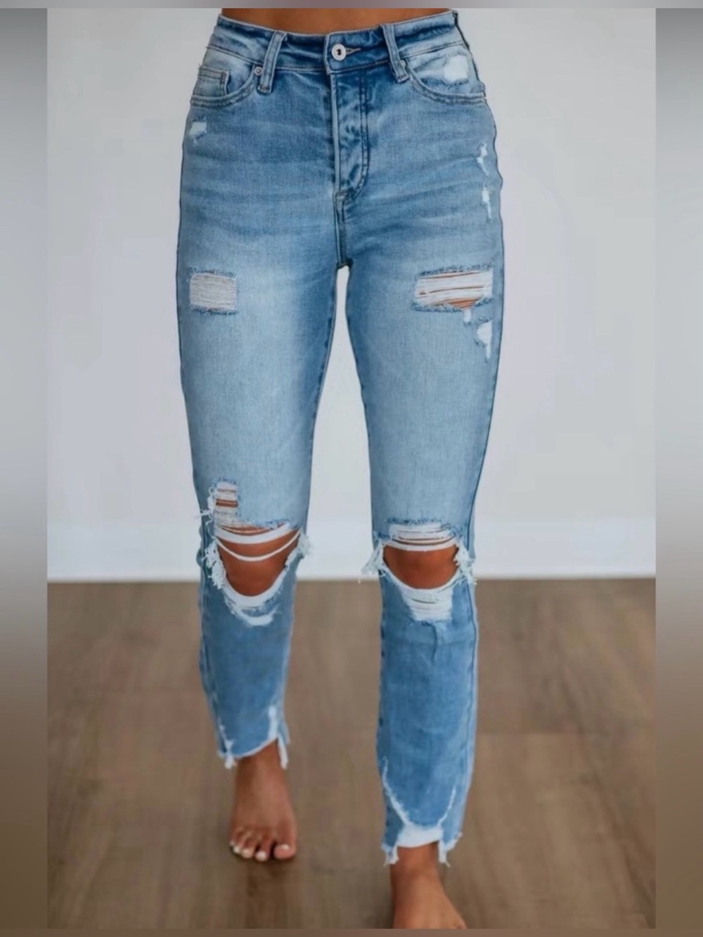 Wild Oak Boutique Rowley Mica Jeans Size 27 High Rise Slim Straight
